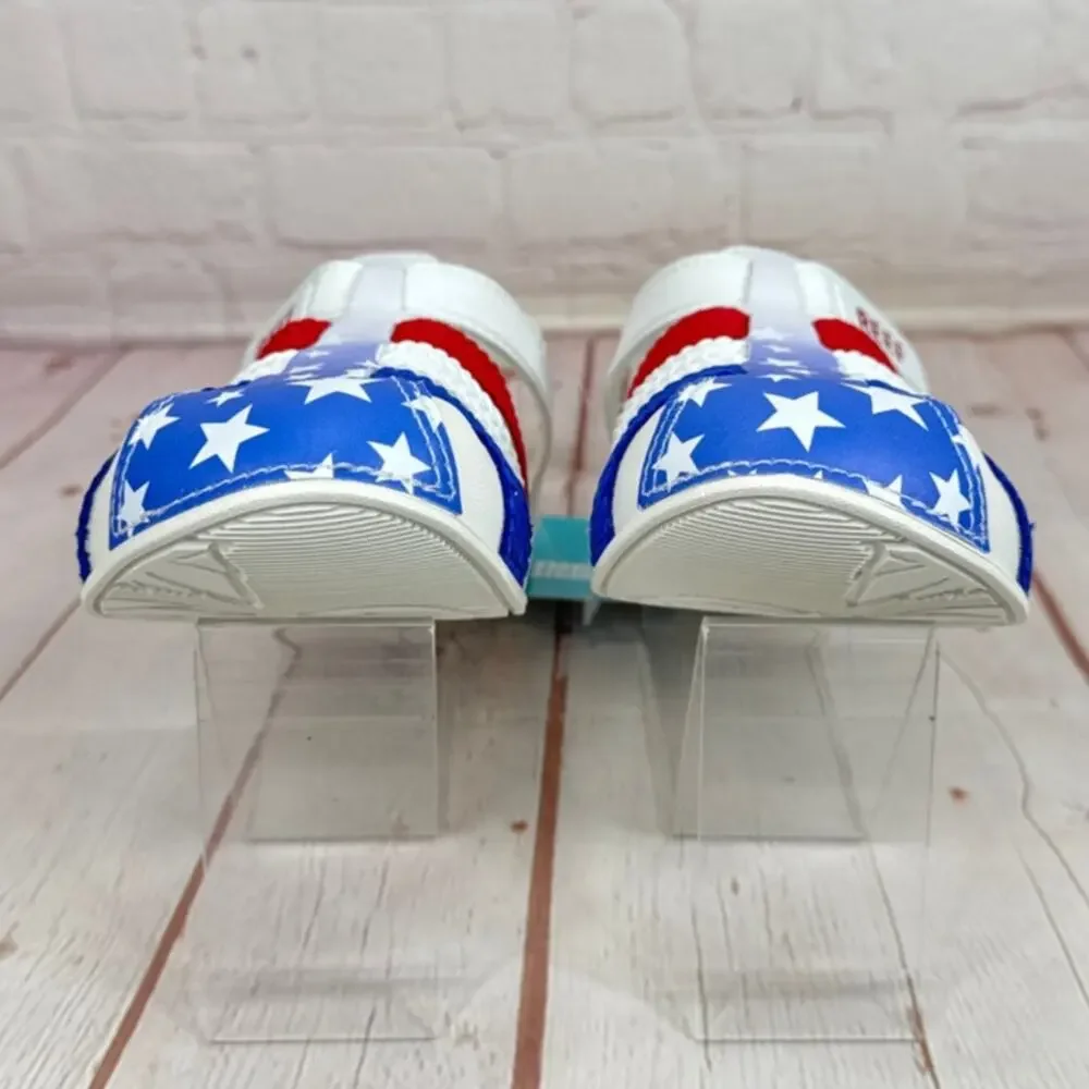 Reef Water Americana Kids Sandals Beach Pool Slides Size 2